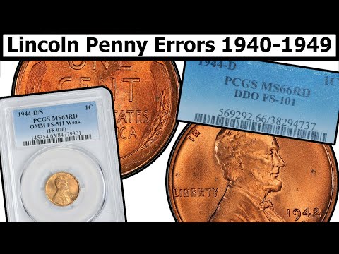 1940-1949 Wheat Penny Errors & Varieties Complete Guide - Values & Clear Explanation