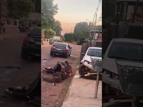 Colisão violenta em cruzamento deixa adolescente ferido em Canabrava do Norte