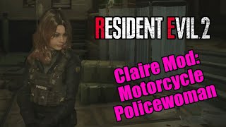 Claire Mod Motorcycle Policewoman - Resident Evil 2 Remake