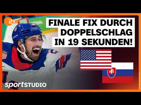 USA – Slowakei Eishockey Männer Halbfinale Highlights | Olympia Mailand Cortina 2026 | sportstudio