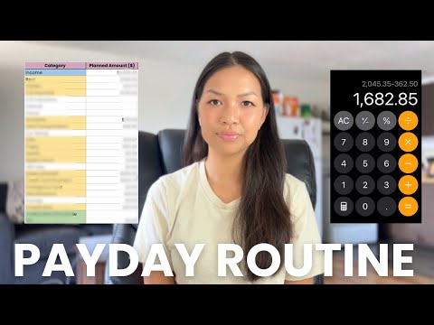 $2045.35 PAYDAY ROUTINE 💰 paying rent & bills, credit card debt, budget my paycheck, financial plan