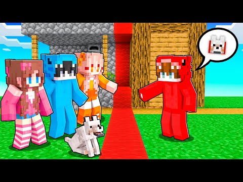 Mi Amigo DIVIDE LA ALDEA por la MITAD en Minecraft!