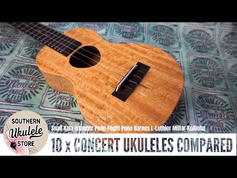 10 x EXCELLENT CONCERT UKULELES COMPARISON VIDEO