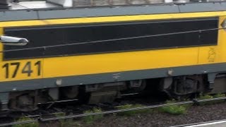preview picture of video '1741, ICRm with coat of arms of the city Putten pass with low speed+BR 203 023 Rail Feeding'