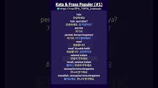 Download lagu Kosakata Bahasa Korea Kata dan Frasa Populer 1... mp3