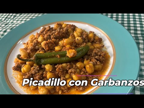 Como hacer picadillo con garbanzos