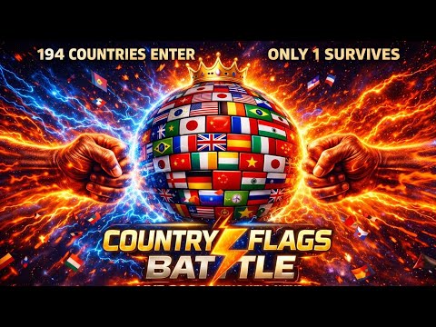 The ultimate country flag battle : who will survive in the end?
