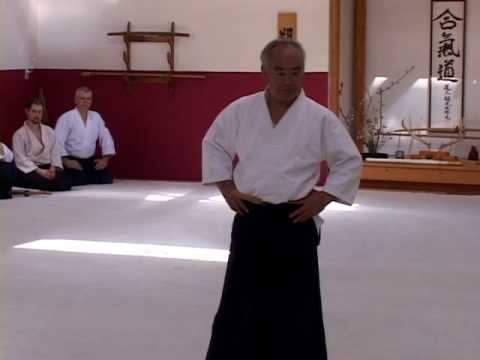 Aikido Chiba Sensei talking about the 3 W's (When, Where, and What) of a martial encounter