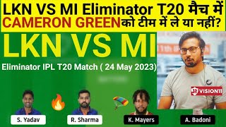 LKN vs MI Team II LKN vs MI Team Prediction II IPL 2023 II mi vs lsg