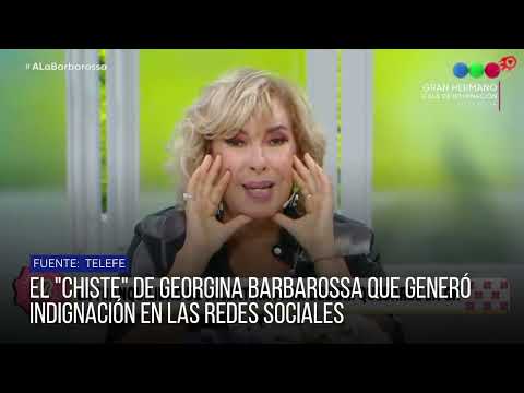 El "chiste" de Georgina Barbarossa que generó indignación en las redes sociales