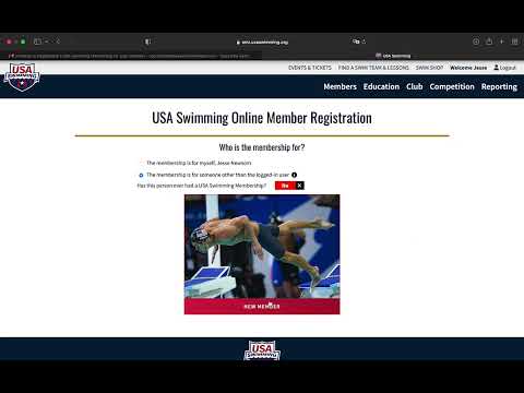 USA SWIMMING REGISTRATION