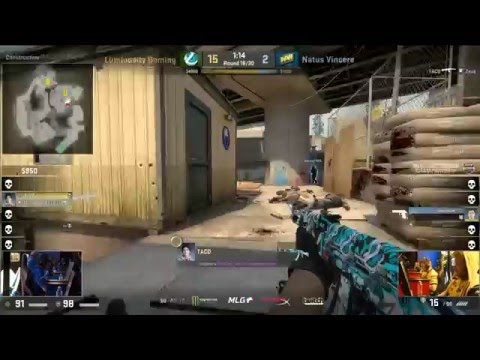 TACO 1v2 clutch to win the Major - Luminosity vs NAVI MLG CS:GO Major Championship: Columbus Final