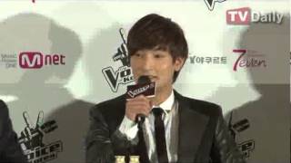 [Video] 130219 - Kangta @ The Voice Korea ss.02 press conference