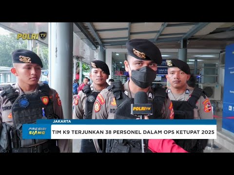 SATUAN K9 POLRI PERKETAT PENGAMANAN MUDIK DI STASIUN PASAR SENEN