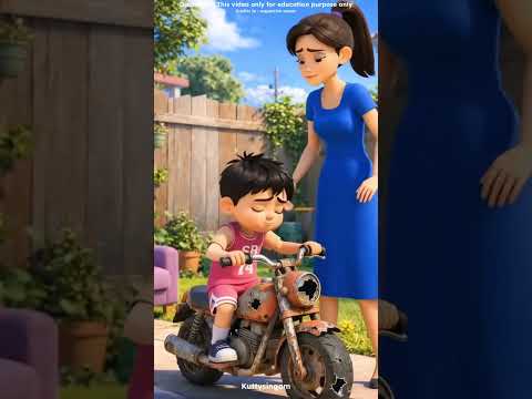 HE WAS NOT ENJOY THIS OLD BIKE BUT MOM SPRAY PAINT #shorts