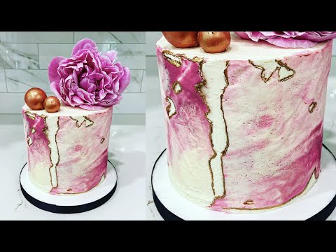 Cake decorating tutorials | BUTTERCREAM MARBLE CAKE | Sugarella Sweets Video