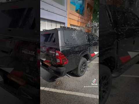 Toyota Hilux GR + Steel Canopy 😎🚚🔥 #mhzecoventure #hilux #grsport #diesel #fyp #trending #madani