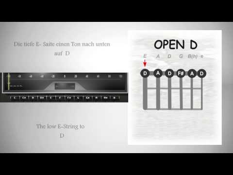 Open D Tuning on Guitar - Die Open D Stimmung auf der Gitarre
