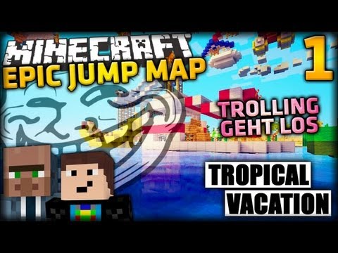 Minecraft EPIC JUMP MAP #1 - SWAG mit GOMMEHD! (Operation: Tropical Vacation)