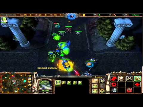 Warcraft 3 2v2 w3arena. orc/elf vs orc/ud
