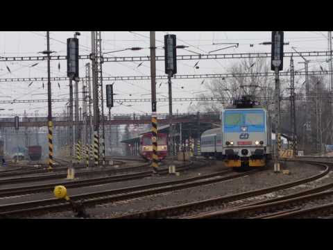 R 608 Bílina + šukafon (souběžná jízda) - Karlovy Vary - 5.3.2016