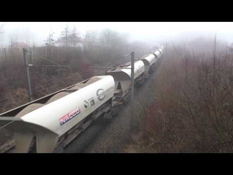 (HD) Euro Cargo Rail 66249 Blasts away from Caffiers with a fully loaded train - 5/2/17