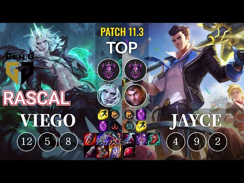 GEN Rascal Viego vs Jayce Top - KR Patch 11.3