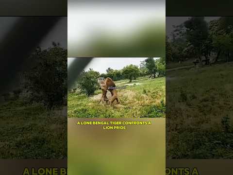 "Bengal tiger vs Lion"  #nature #viral #viralvideo #ytshorts #shorts #animals #wildlife #lion #tiger