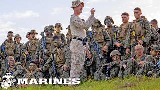 美国海军陆战队：北卡罗来纳州步兵训练营。
