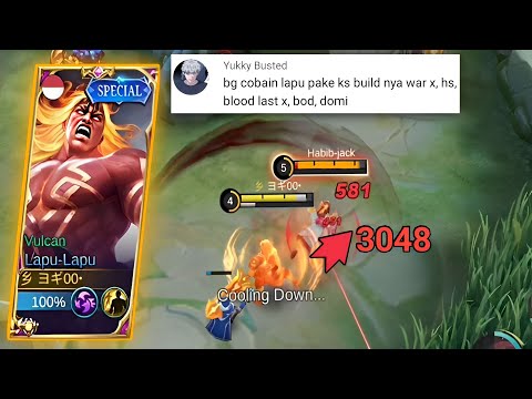 100% Killing Spree!! Lapu Lapu Full Demage Recommendation Viewer ~ Lapu Lapu Aqua Ryuu