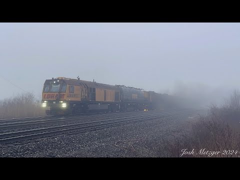 Loram Rail Grinder in action @ Northwood, OH 1/25/24
