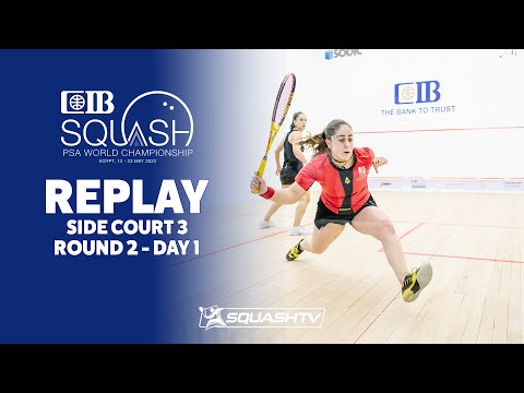 PSA World Championships Cairo 2022 - Side Court - Rd 2 Day 1 - Court 3