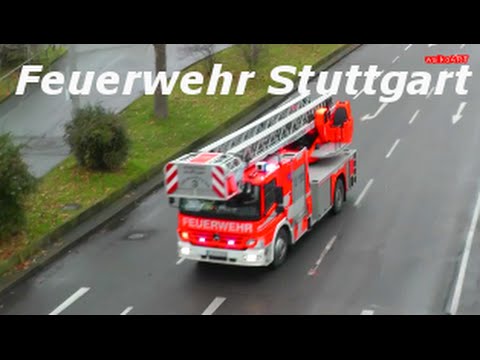 ALARM - Ausrücken Feuerwehr Stuttgart Mercedesstraße Hauptfeuerwache 3 Bad Cannstatt firefighters