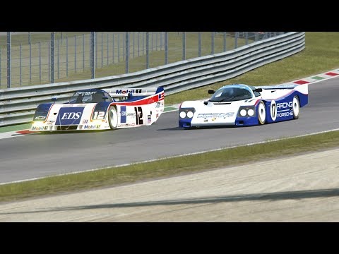 Porsche 962C Long Tail vs Chevrolet Intrepid RM1 at Monza Circuit