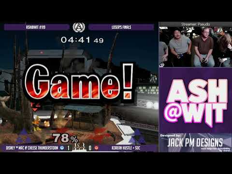 Disney ™ Mac n' Cheese Thunderstorm vs Korean Hustle + SOC - ASH@WIT #119 Melee Loser's Finals