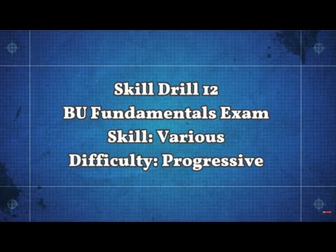 Skill Drill 12 - Billiard University Exam 1 Fundamentals with Practice Run