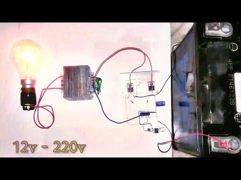 simple 12v to 220v inverter ||50Hz-60Hz