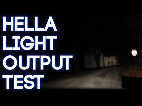 Hella Driving Lamp Light Output Test (500)