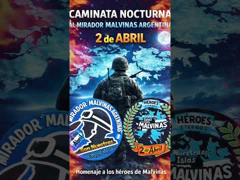 caminata nocturna 2 de abril en Río Mayo Chubut