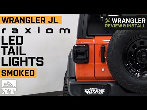 Jeep Wrangler JL Raxiom LED Tail Lights; Smoked Lens Review & Install