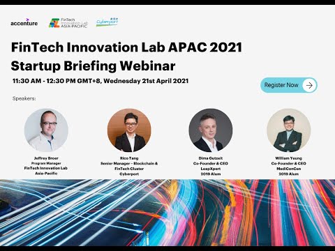FinTech Innovation Lab APAC 2021 Startup Briefing Webinar