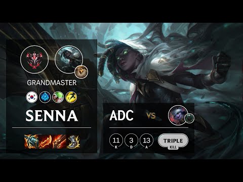 Senna ADC vs Tristana - KR Grandmaster Patch 11.5