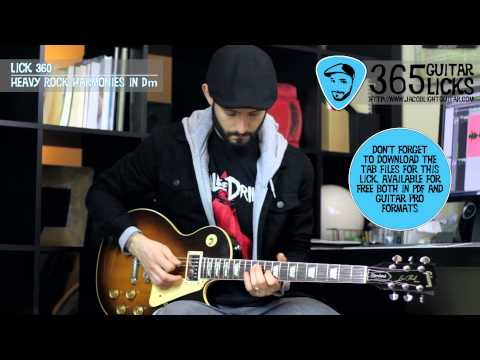 Lick 360/365 - Heavy Rock Harmonies in Dm | 365 Guitar Licks Project