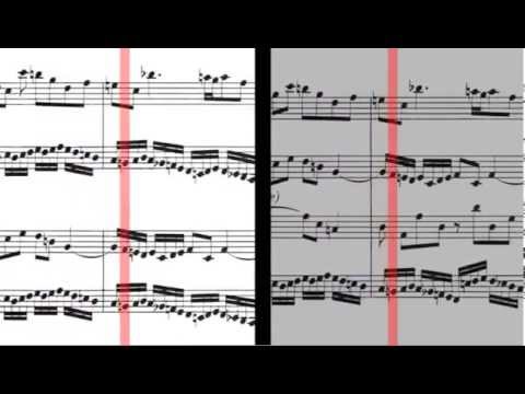 BWV 1062 - Concerto for 2 Harpsichords in C Minor (Scrolling)