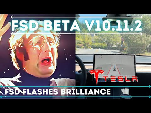 FSD FLASHES BRILLIANCE — FSD Beta v10.11.2 in Model 3