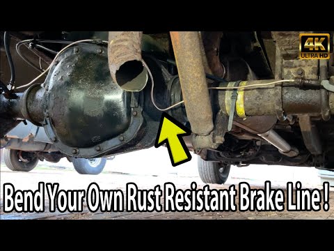 Ford Super Duty Truck Rear Brake Line Leaking / Rear Brake Line Replacement With DIY Brake Lines!