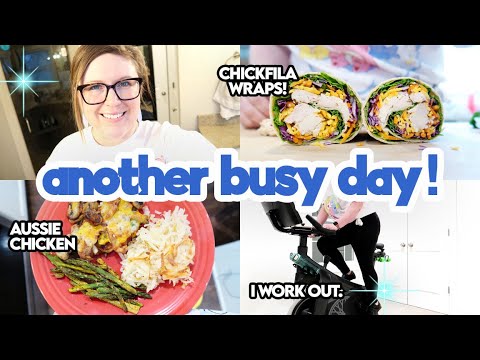 ✨ COPYCAT CHICKFILA COOL WRAPS + SPEND THE DAY WITH ME! 🍽 AUSSIE CHICKEN, WORKOUT AND GROCERY HAUL
