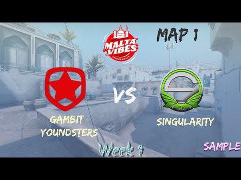 ОЧЕНЬ РАВНАЯ ПЕРВАЯ ПОЛОВИНА | Gambit Youngsters vs Singularity | Malta Vibes Cup 1 (week 1 )