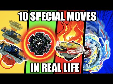 Learning 10 Beyblade Evolution Special Moves IN REAL LIFE!!!