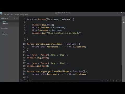 JavaScript Understanding The Weird Parts 059 Dangerous Aside new and functions